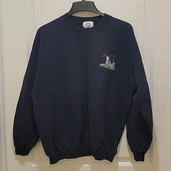 Vintage Canyon Gear Outfitters Pullover Crewneck Blue Size Large - Picture 1 of 7